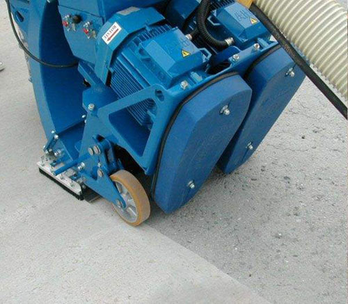 混凝土、水泥、瀝青路面拋丸機(jī)施工圖